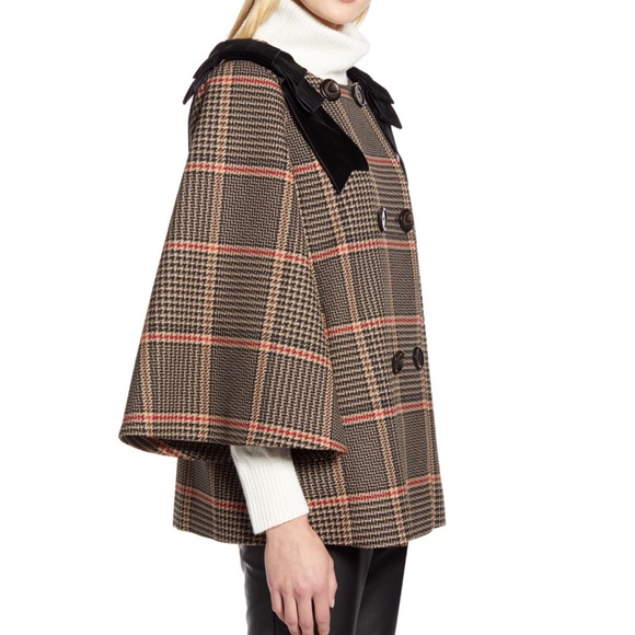 Halogen X Atlantic-Pacific Bow Detail Plaid Coat - Picture 4 of 8